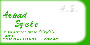 arpad szele business card